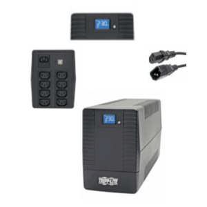 UPS interactivo de 1 kVA, 600W con 8 Tomacorrientes - AVR, 230V C13, entrada C14, LCD, USB, Torre